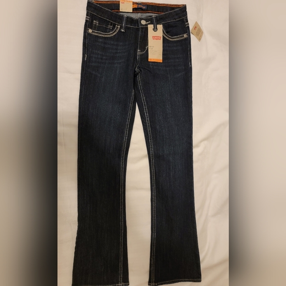NWT Levi's Girl's 14 Slim Boot Cut Stretch Denim Jean - Picture 8 of 13